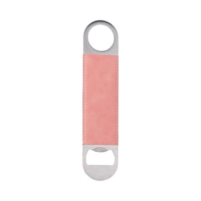 Metal bottle opener made of steel and eco-leather for sublimation